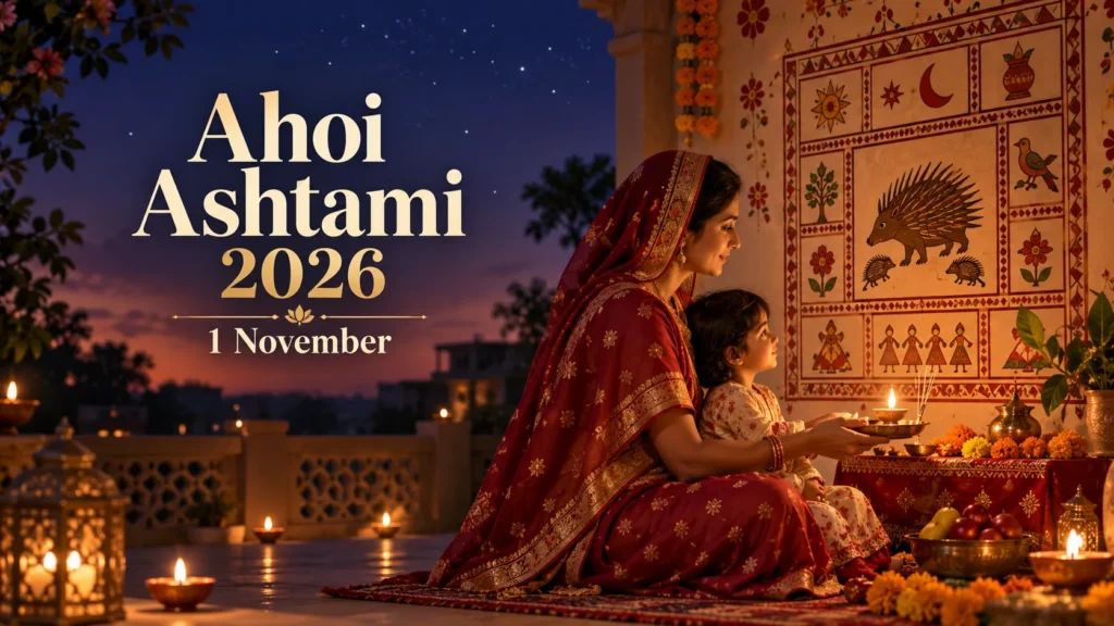 Ahoi Ashtami 2026 की तारीख और शाम की अहोई माता पूजा