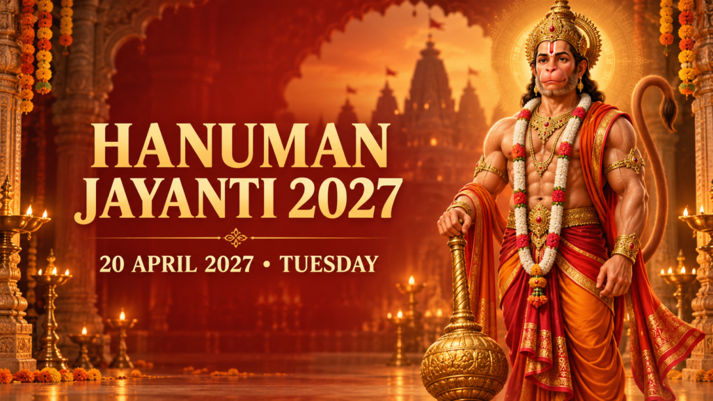 Hanuman Jayanti 2027 date 20 April Tuesday