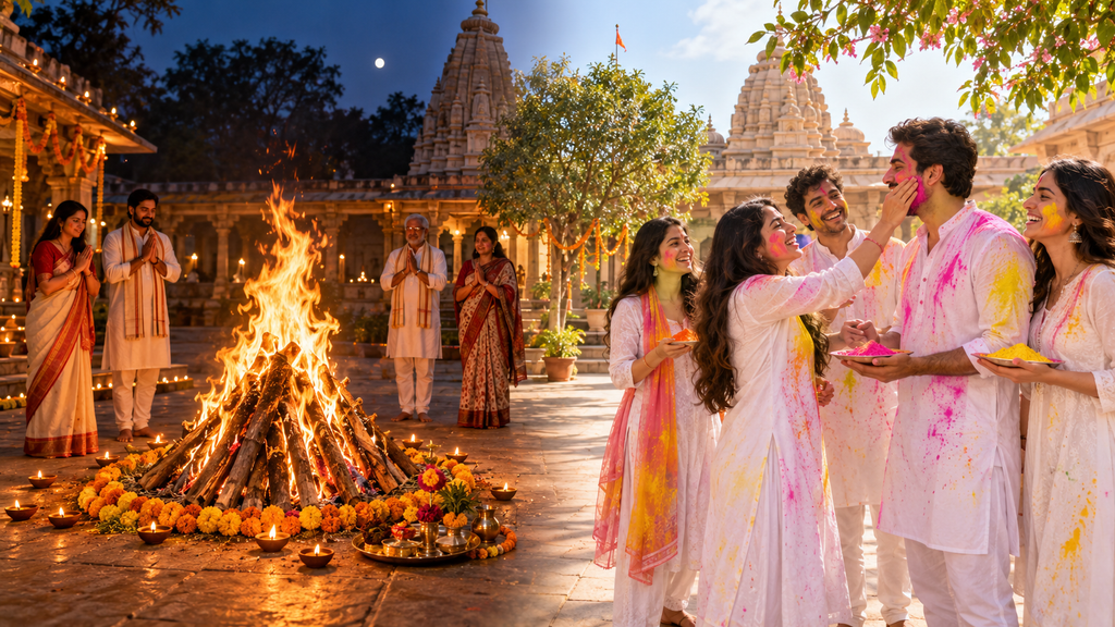  Holika Dahan 21 मार्च और Rangwali Holi 22 मार्च 2027 
