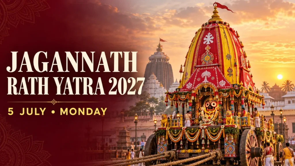 Jagannath Rath Yatra 2027 date 5 July Monday