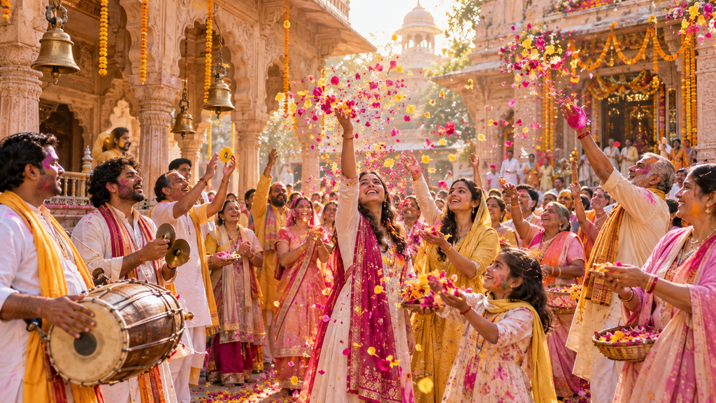 Mathura Vrindavan and Barsana Holi celebration
